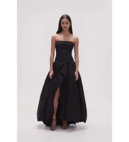 Aje Violette Bubble Hem Maxi Dress Black Size AU 14 for rent on The Volte - image 2