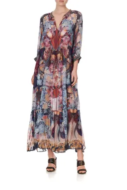 Camilla Nouveau Nights Long Gathered Panel Dress Print Size XXL / AU 18 for rent on The Volte - image 1