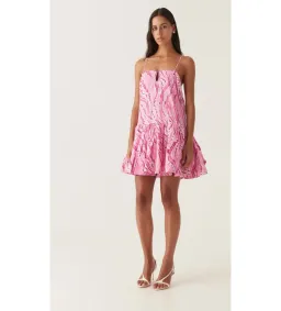 Aje Willow Sweetheart Mini Dress in Dappled Flame Size AU 10 for rent on The Volte - image 2