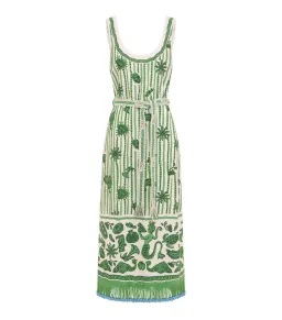 Alemais Lulu Sleeveless Mini Dress Green Print Size AU 10 for rent on The Volte - image 6