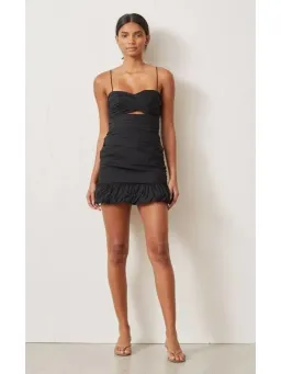 Bec & Bridge Colette Mini Dress Black Size AU 6 for rent on The Volte - image 1
