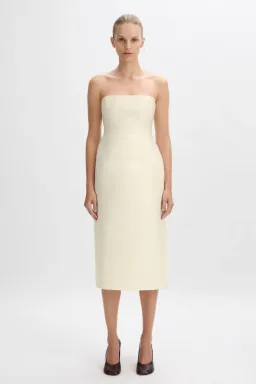 Beare Park Cordelia Midi Dress in Ivory Size 8 for rent on The Volte - image 1