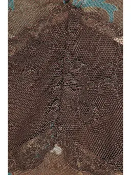 Sir the Label The Avellino Lace Layered Dress in Chocolate Fiore Print Size 0 / AU 6 for rent on The Volte - image 4
