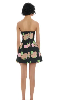 Eliya Sidney Mini Dress Floral Jacquard Size 8  for rent on The Volte - image 3