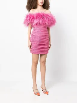 Rachel Gilbert Zion Mini Dress Pink Size 14 for rent on The Volte - image 1