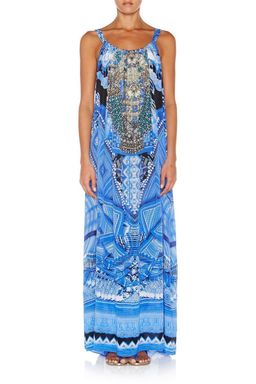 Camilla A World Between The Warp Dress Blue Print Size 12 for rent on The Volte - image 1