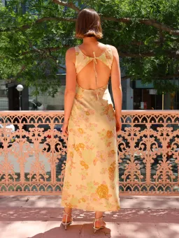 Ownley Andrea Midi Dress Citrus Floral Size 10 for rent on The Volte - image 4