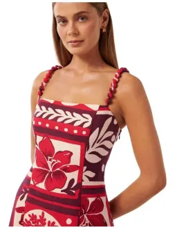 Forever New Sasha Strappy Printed Linen Mini Dress Athena Tile Size 10 for rent on The Volte - image 5