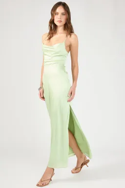 Perfect Stranger Evie Recycled Maxi Dress Sage SIZE AU 6 for rent on The Volte - image 1