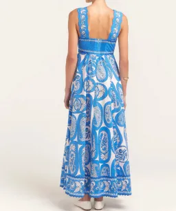 Alemais Dianna Summer Dress Blue/White Paisley Print Size 8 for rent on The Volte - image 3