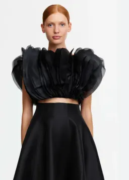 Acler Warburton Top and Skirt Set Black Size AU 12 for rent on The Volte - image 2
