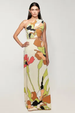 SWF Asymmetric Cut Out Maxi Dress Picture Perfect Size 6 for rent on The Volte - image 2