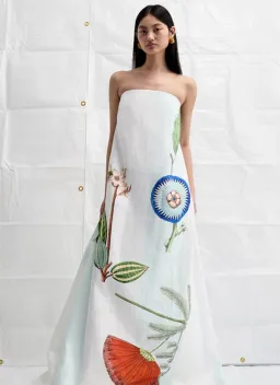 Oroton Grand Floral Gown Multi Size 8 for rent on The Volte - image 5