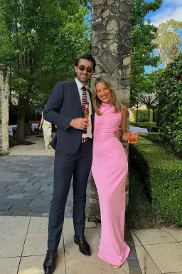 Effie Kats Verona Gown Taffy Pink Size 6 for rent on The Volte - image 5