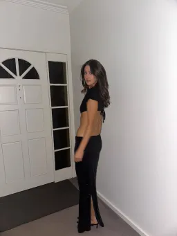 Buci Sequin Flower Top And Mermaid Skirt Set Black Size AU 6 for rent on The Volte - image 6