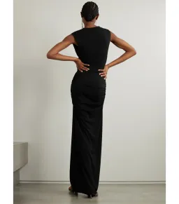 Michael Lo Sordo Drape Front Maxi Dress in Black AU 12 for rent on The Volte - image 2