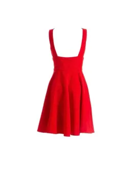 Miu Miu Bow Embellished Cady Crepe Dress Red Size AU 8 for rent on The Volte - image 3