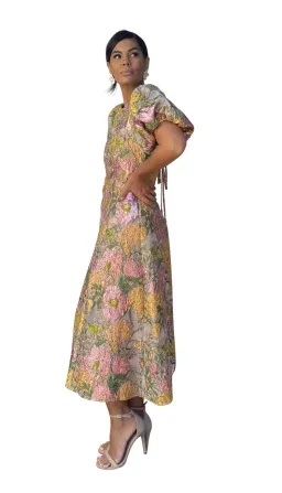 Elliatt Darlene Midi Dress Metallic Floral Size L / AU 12 for rent on The Volte - image 8