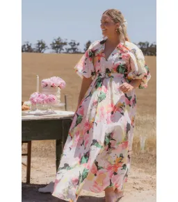 Acler  Clayton Maxi Dress in Daphne Posy Size AU 14  for rent on The Volte - image 1