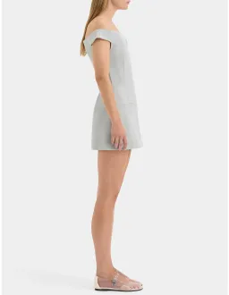 Sir the Label Sandrine Off Shoulder Mini Dress Ice Blue Size 1 / AU 8 for rent on The Volte - image 2
