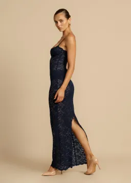 Arcina Ori Margot Dress Navy Size XS / AU 6 for rent on The Volte - image 2