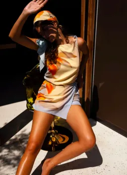 Sir the Label Serene Mini Dress Sequoia Floral Size 0P / AU 6 Petite for rent on The Volte - image 6