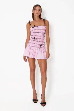 Cin Cin Femme Mini Dress Ballet Pink Size XS / AU 6 for rent on The Volte - image 1