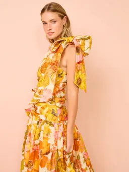 Alemais Silas One Shoulder Maxi Gown Multi Size 8 for rent on The Volte - image 6