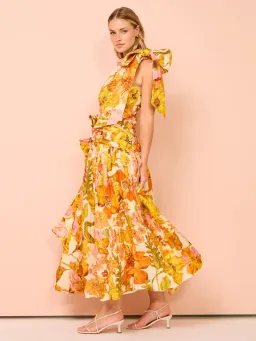 Alemais Silas One Shoulder Maxi Gown Multi Size 8 for rent on The Volte - image 4