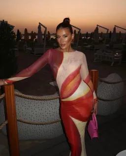 Farai London Aphrodite Maxi Dress Multi Size 6 for rent on The Volte - image 2