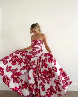 Aje Behold Maxi Dress In Boldly Blooming Size 8 for rent on The Volte - image 1