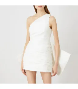  Rachel Gilbert Marco Mini Dress Ivory Size 1 / AU 8 for rent on The Volte - image 2