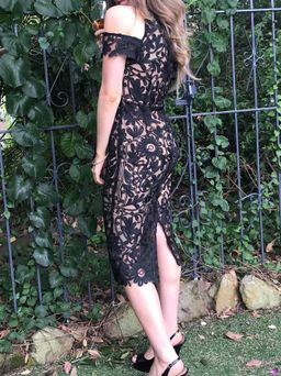 THURLEY Eden Midi Dress Black Size 8  for rent on The Volte - image 8