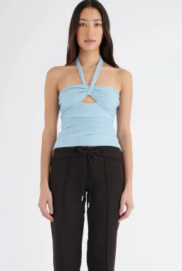 Benni Prianka Halter Top Glacier Blue Size 8 for rent on The Volte - image 2