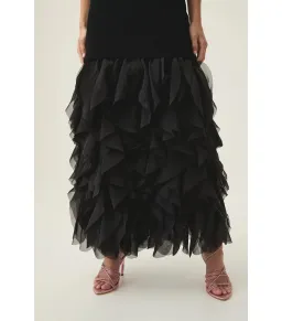 Aje Elations Knit Maxi Dress in Black Size Small / AU 8 for rent on The Volte - image 3