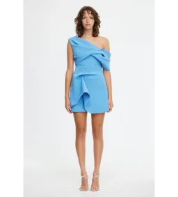 Acler Ashford Mini Dress - Blue - Size 8 for rent on The Volte - image 1