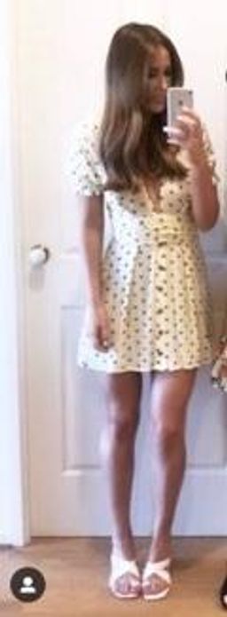 Faithfull the Brand, Vanelli Mini Dress Lemon Yellow Size 8 for rent on The Volte - image 3