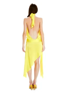 Mirae Paris Amos Sunrise Dress Jaune Yellow Size 8 for rent on The Volte - image 3