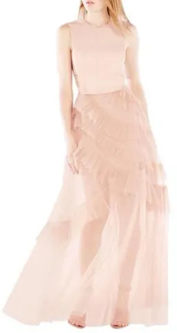BCBGMAXAZRIA Avalon Gown Blush Size 0 / AU 6 for rent on The Volte - image 5