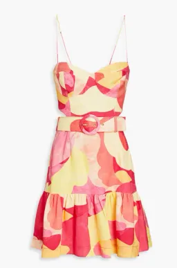 Rebecca Vallance Toretta Cut Out Mini Dress Print Size AU 8 for rent on The Volte - image 3