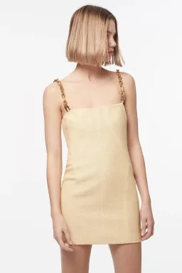 Manning Cartell Neo Classic Mini Dress with Chain Almond Size 4 for rent on The Volte - image 2