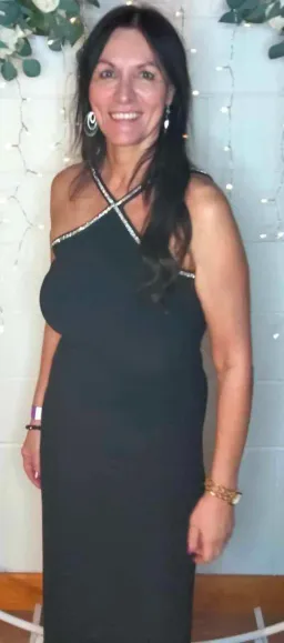 Forever New Gwen Arrow Neck Trim Bodycon Midi Dress Black Size 12 for rent on The Volte - image 4