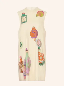 Alemais Chesca Mini Dress Cream Multi Size 8  for rent on The Volte - image 5