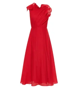 Aje Genesis Midi Dress Scarlet Red Size AU 10  for rent on The Volte - image 4