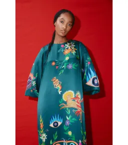 Alémais Agatha Midi  Dress Green Size AU 12 for rent on The Volte - image 4