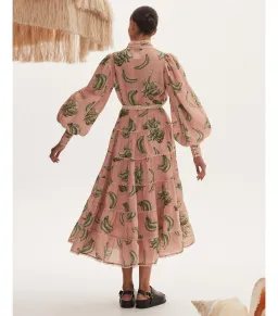 Alémais Bananarama Midi Dress Pink Size AU 12  for rent on The Volte - image 4