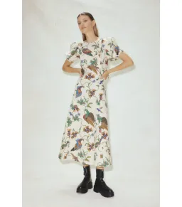 Alémais Birdie Midi Dress Print Size AU 10 for rent on The Volte - image 1