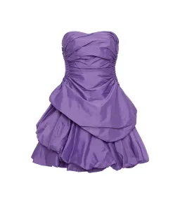Aje Daybreak Strapless Mini Dress Deep Violet Size AU 12 for rent on The Volte - image 5
