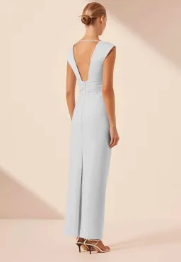 Shona Joy Lani Plunged Cut Out Maxi Dress in Sky Size 12 for rent on The Volte - image 3