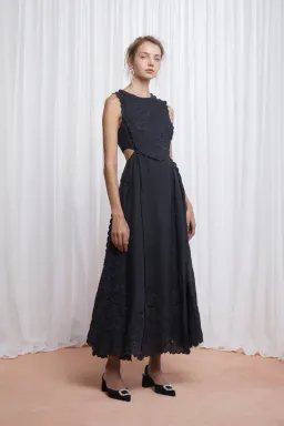 Lovaan Amelia Dress Ink Size AU 12 for rent on The Volte - image 1